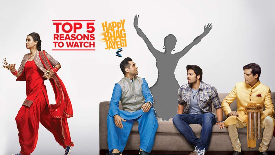 Watch Top 5 Reasons To Watch - Top 5 Reasons to Watch Happy Bhag Jayegi on Eros Now